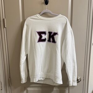 White Sigma Kappa Sweatshirt